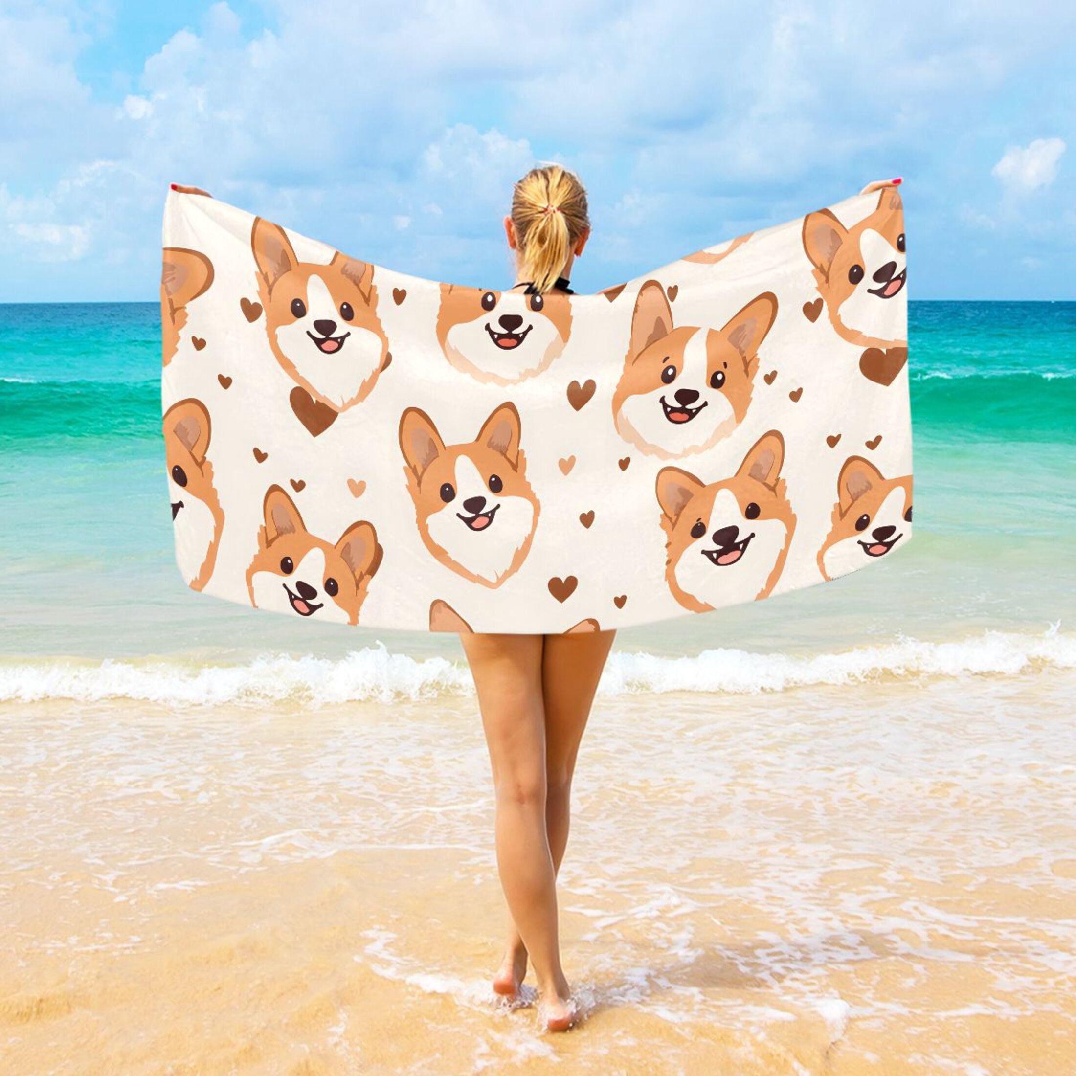 CafePress Absorbent Beach Towel - 30x60 Inch, Soft, Fun Designs, 100% Polyester Front With Cotton Backing