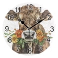 thumbnail image 1 of Ryvnso Cows with Flower Wall Clock Non Ticking Silent Kitchen Clock Battery Operated Clocks 10 inch, 1 of 7