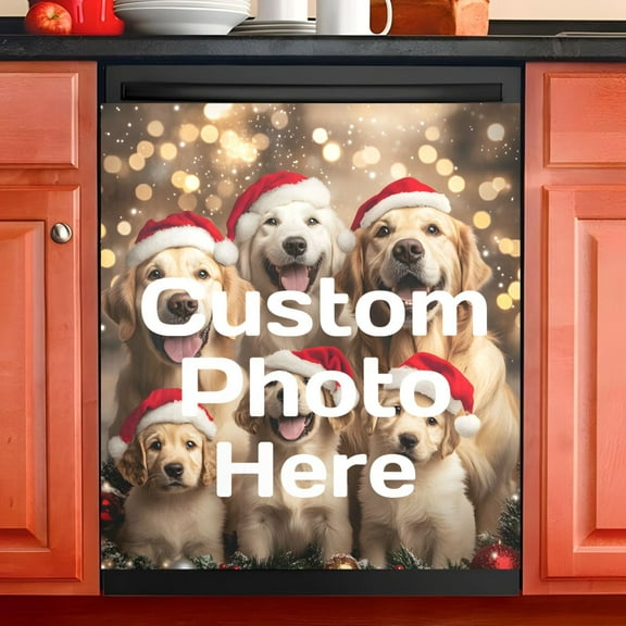 Ryvnso Custom Dishwasher Magnet Cover Photo Personalized Magnetic Refrigerator Panel Fridge Microwave Sticker Decal Decorative, 23" x 26"