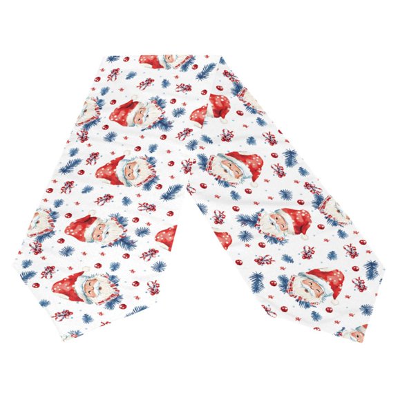 Ryvnso Cute Christmas Santa Claus Table Runner Tablecloth Home Decoration 13 x 90 inches