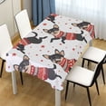 thumbnail image 1 of Ryvnso Cute Dog Jumping and Star Rectangle Table Cloth Tablecover Dinning Tablecloth 54"x72", 1 of 8