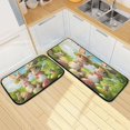 thumbnail image 1 of Ryvnso Cute Esater Bunny Kitchen Rugs Set Non Slip Runner Mats for Dining Room, 1 of 7