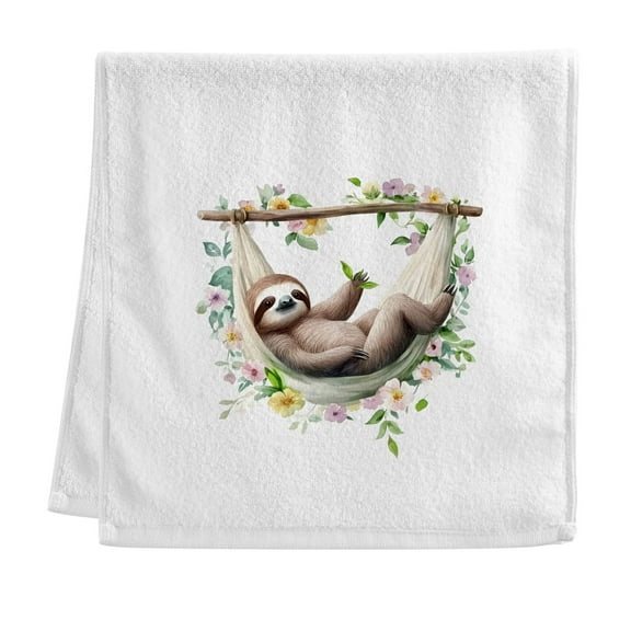 Ryvnso Cute Sloth-s2 Hand Towels for Bathroom Cotton Face Towel Decorative 15.5x29.5 inch