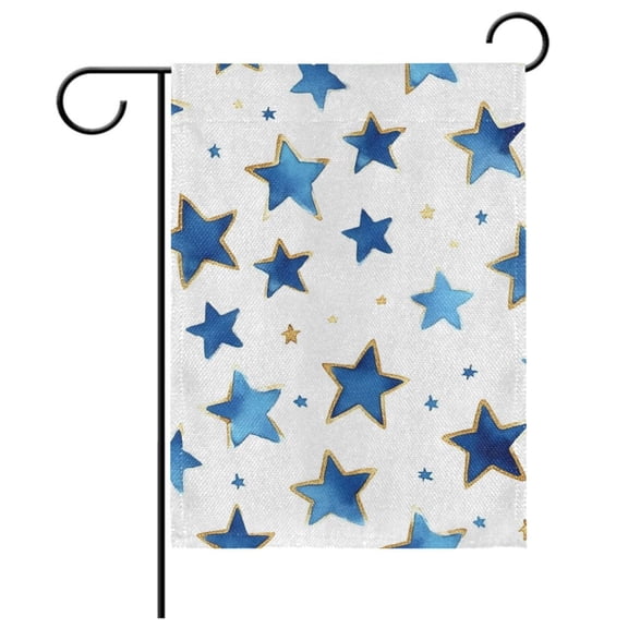 Ryvnso Cute Stars Garden Flag 12x18 Inch Double Sided Seasonal Yard Decoration