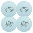 thumbnail image 1 of Ryvnso Cute Turtle Round Plate Mats Dining Table Placemat Set of 4 for Holiday Decoration, 1 of 7