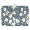 thumbnail image 1 of Ryvnso Daisy Floral Dish Drying Mat for Kitchen Countertop 18x24 Large Dish Pad Drainer Rack Dish Sink Mats, 1 of 7