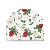 Ryvnso Daisy Floral Strawberry Acrylic Napkin Holder Table Kitchen Paper Tissue Organization