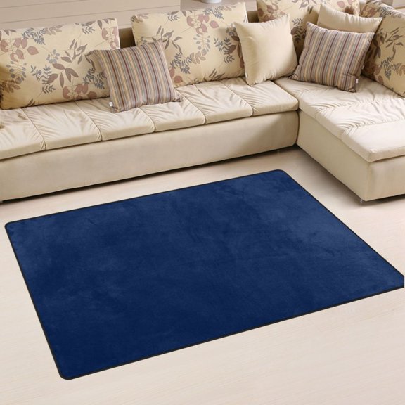 Ryvnso Dark Blue Paint Area Floor Mat Non-Slip Carpet Soft Rugs Doormats 31" x 20"