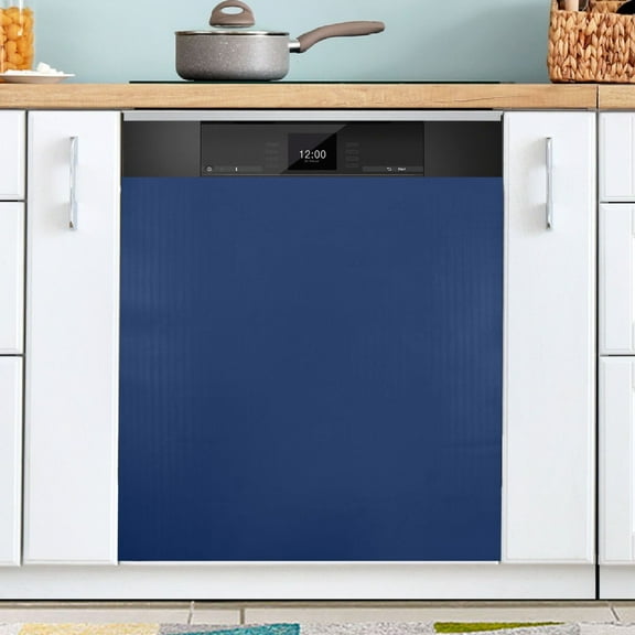 Ryvnso Dark Blue Paint Dishwasher Magnetic Refrigerator Magnet Cover Kitchen Home Decorative 23"x26"