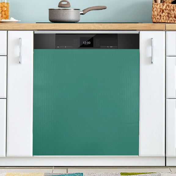 Ryvnso Dark Green Dishwasher Magnetic Refrigerator Magnet Cover Kitchen Home Decorative 23"x26"