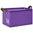 thumbnail image 1 of Ryvnso Dark Purple Storage Bins Large Basket Foldable Cube Toys Organizer with Handles 1 PC, 1 of 7