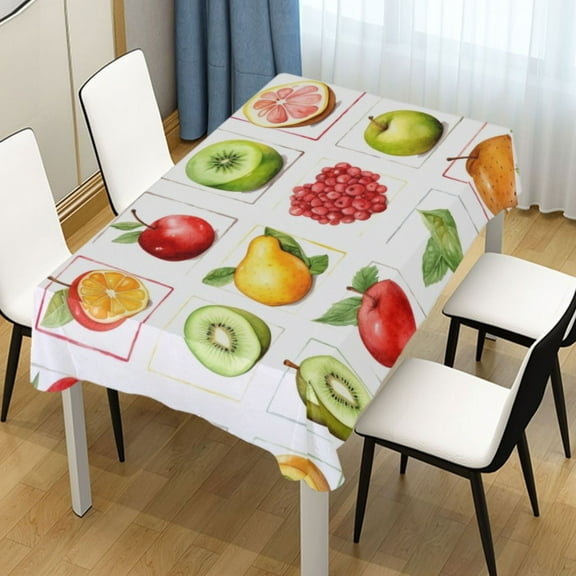 Ryvnso Difference Fruit Rectangle Table Cloth Tablecover Dinning Tablecloth 54"x72"