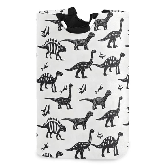Ryvnso Dinosaurs Pattern Large Storage Basket with Handles Collapsible Organizer Bin Laundry Hamper