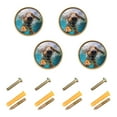 thumbnail image 1 of Ryvnso Dog in Water Cabinet Knobs Kitchen Door Round Pulls Drawers Dresser Cupboard Knob Set of 4, 1 of 8