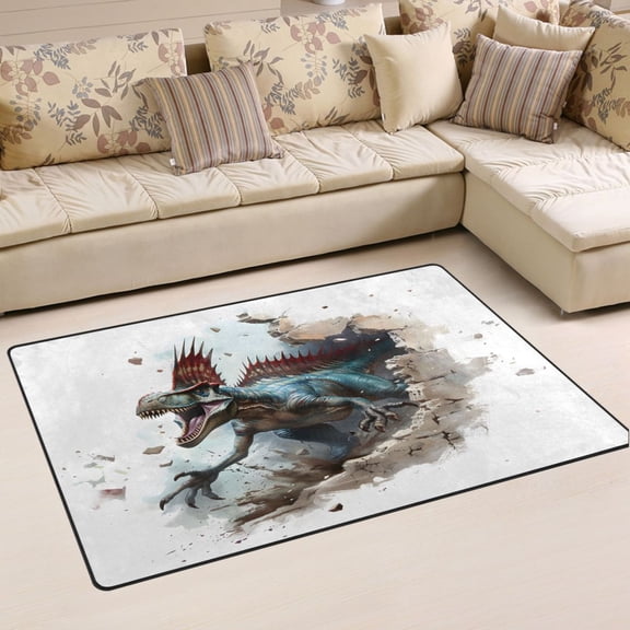 Ryvnso Dragon Breaking The Wall Area Floor Mat Non-Slip Carpet Soft Rugs Doormats 31" x 20"