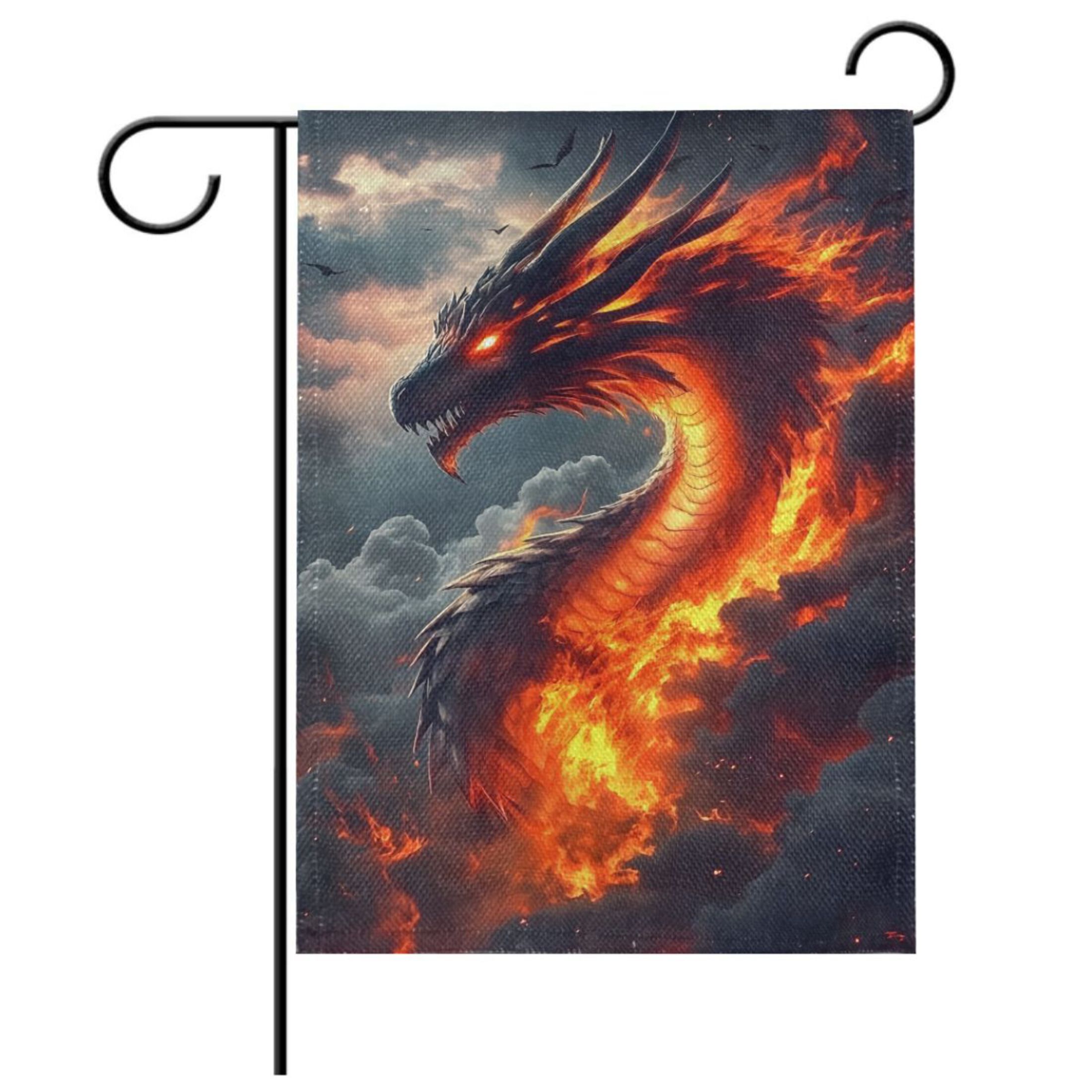 3x5 Feet Chinese Dragon Yin Yang Flag Polyester With Brass Grommets
