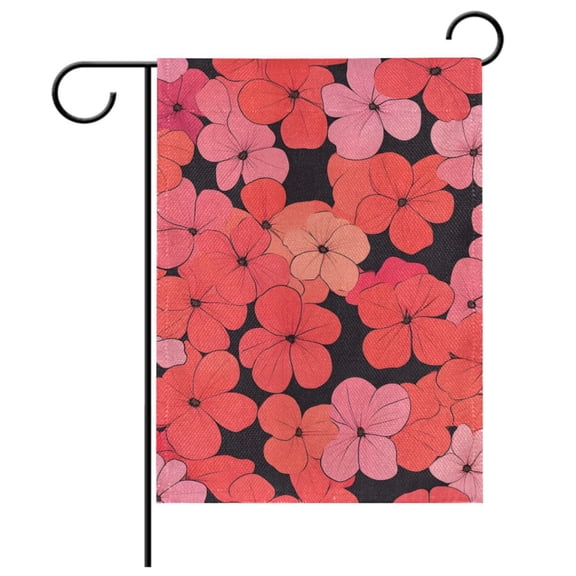 Ryvnso Elegant Flowers-r5 Garden Flag 12x18 Inch Double Sided Seasonal Yard Decoration