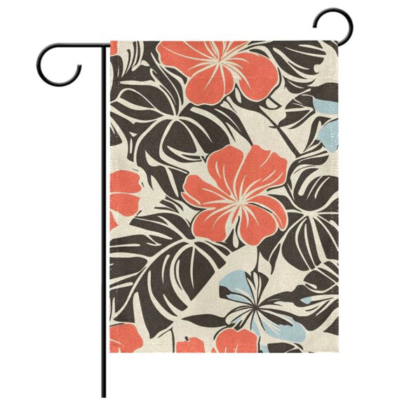 Ryvnso Elegant Tropical Floral-t6 Garden Flag 12x18 Inch Double Sided Seasonal Yard Decoration