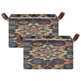 thumbnail image 1 of Ryvnso Ethnic Bohemian Mandala Paisley Storage Bins Large Basket Foldable Cube Toys Organizer with Handles 2 PCs, 1 of 8