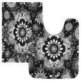 thumbnail image 1 of Ryvnso Ethnic Mandala Paisley Flower Bathroom Shaggy Rugs Toilet Mat Soft Contour Rug, 1 of 9