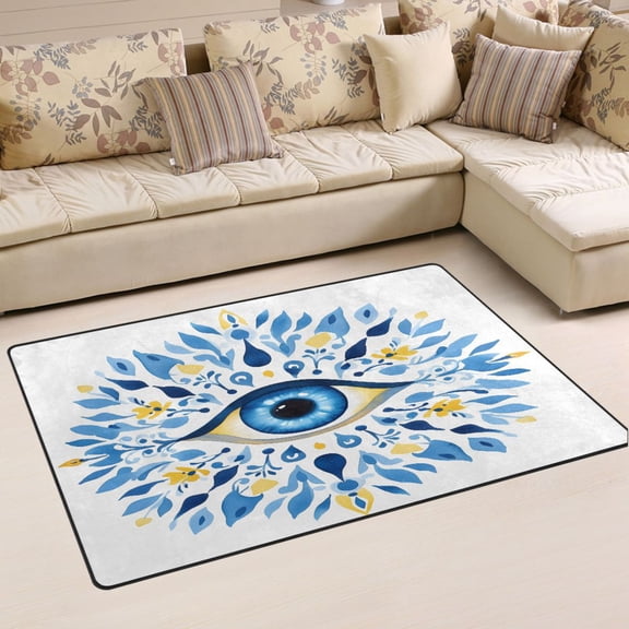 Ryvnso Eye in Bohemia Area Floor Mat Non-Slip Carpet Soft Rugs Doormats 31" x 20"