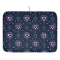 thumbnail image 1 of Ryvnso Fireworks Hearts Dish Drying Mat for Kitchen Countertop 16x18 Small Dish Pad Drainer Rack Dish Sink Mats, 1 of 7