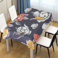 thumbnail image 1 of Ryvnso Flower and Teapots Rectangle Table Cloth Tablecover Dinning Tablecloth 54"x54", 1 of 8