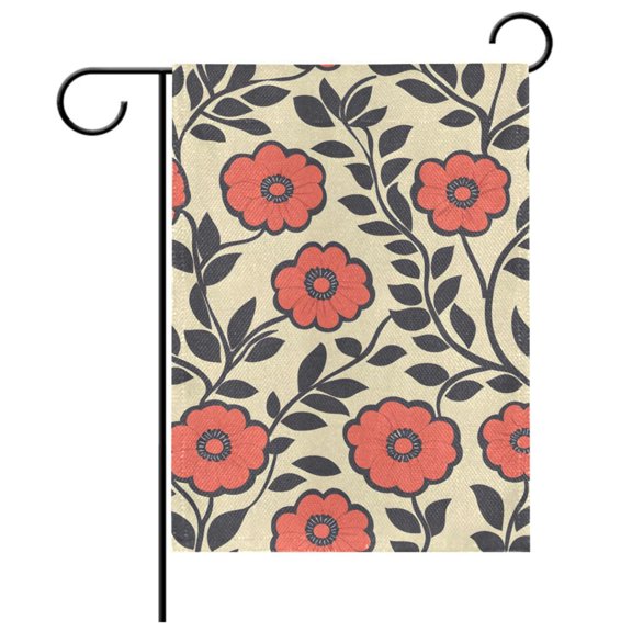 Ryvnso Flowers Pattern Garden Flag 12x18 Inch Double Sided Seasonal Yard Decoration