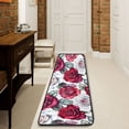 thumbnail image 1 of Ryvnso Flowers Roses Hallway Runner Rugs Floor Carpet Non Slip Entryway Mat 2' x 6', 1 of 7
