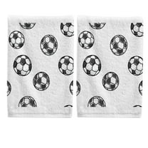 Ryvnso Football-a1 Hand Towels Set for Bathroom Cotton Face Towel Decorative 15.5x29.5 inch