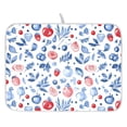 thumbnail image 1 of Ryvnso Fruits Pattern Dish Drying Mat for Kitchen Countertop 16x18 Small Dish Pad Drainer Rack Dish Sink Mats, 1 of 7