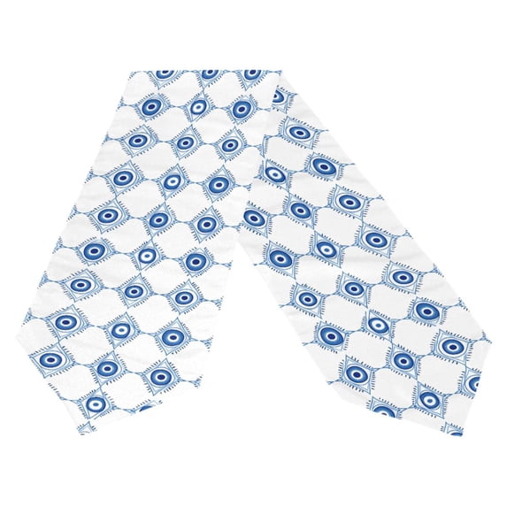 Ryvnso Funny Geometry Eyes Table Runner Tablecloth Home Decoration 13 x 70 inches