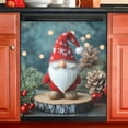 thumbnail image 1 of Ryvnso Funny Gnome Christmas Dishwasher Magnetic Refrigerator Magnet Cover Kitchen Home Decorative 23"x26", 1 of 6