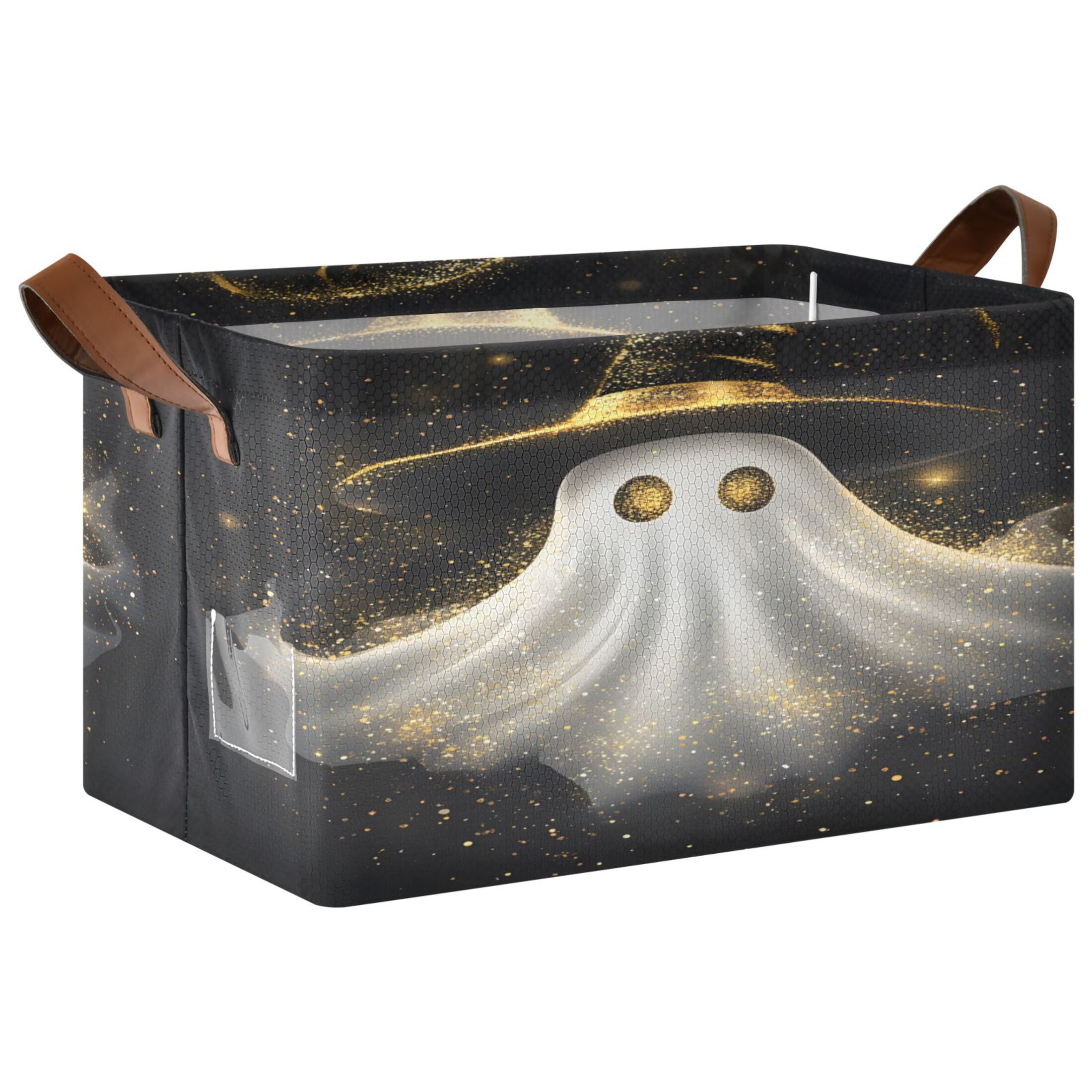 Ryvnso Ghost with Hat Storage Bins Large Basket Foldable Cube Toys ...