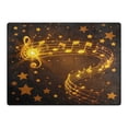 thumbnail image 1 of Ryvnso Glitter Musical Notes Area Rug Floor Mats Non-Slip Home Carpet 80 x 58 inch, 1 of 7