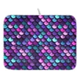 thumbnail image 1 of Ryvnso Glitter Scales Dish Drying Mat for Kitchen Countertop 18x24 Large Dish Pad Drainer Rack Dish Sink Mats, 1 of 7