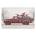 thumbnail image 1 of Ryvnso Gnomes on Truck Door Mats Outdoor Indoor Entrance Low Profile Floor Rugs 32"x20" Carpet, 1 of 8