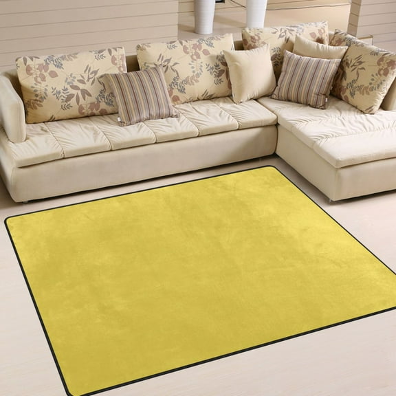 Ryvnso Goose Yellow Area Floor Rugs Soft Non-Slip Large Mats Nursery Carpets 63" x 48"
