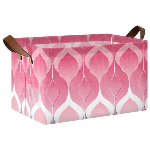 Ryvnso Gradient Geometric Design Storage Bins Large Basket Foldable Cube Toys Organizer with Handles 1 PC