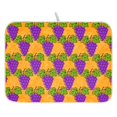 thumbnail image 1 of Ryvnso Grapes Hand Drawn Dish Drying Mat for Kitchen Countertop 16x18 Small Dish Pad Drainer Rack Dish Sink Mats, 1 of 7