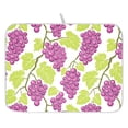 thumbnail image 1 of Ryvnso Grapes Leaves Dish Drying Mat for Kitchen Countertop 18x24 Large Dish Pad Drainer Rack Dish Sink Mats, 1 of 7