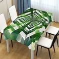 thumbnail image 1 of Ryvnso Green Geometric Rectangle Table Cloth Tablecover Dinning Tablecloth 54"x72", 1 of 8