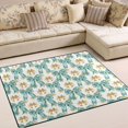 thumbnail image 1 of Ryvnso Green Gold Bows Area Rug Floor Mats Non-Slip Home Carpet 80 x 58 inch, 1 of 7