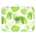 thumbnail image 1 of Ryvnso Green Leaves Dish Drying Mat for Kitchen Countertop 16x18 Small Dish Pad Drainer Rack Dish Sink Mats, 1 of 7