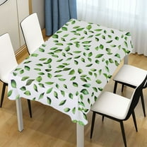 Ryvnso Green Leaves Rectangle Table Cloth Tablecover Dinning Tablecloth 54"x72"