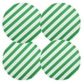 thumbnail image 1 of Ryvnso Green Stripe Round Plate Mats Dining Table Placemat Set of 4 for Holiday Decoration, 1 of 7