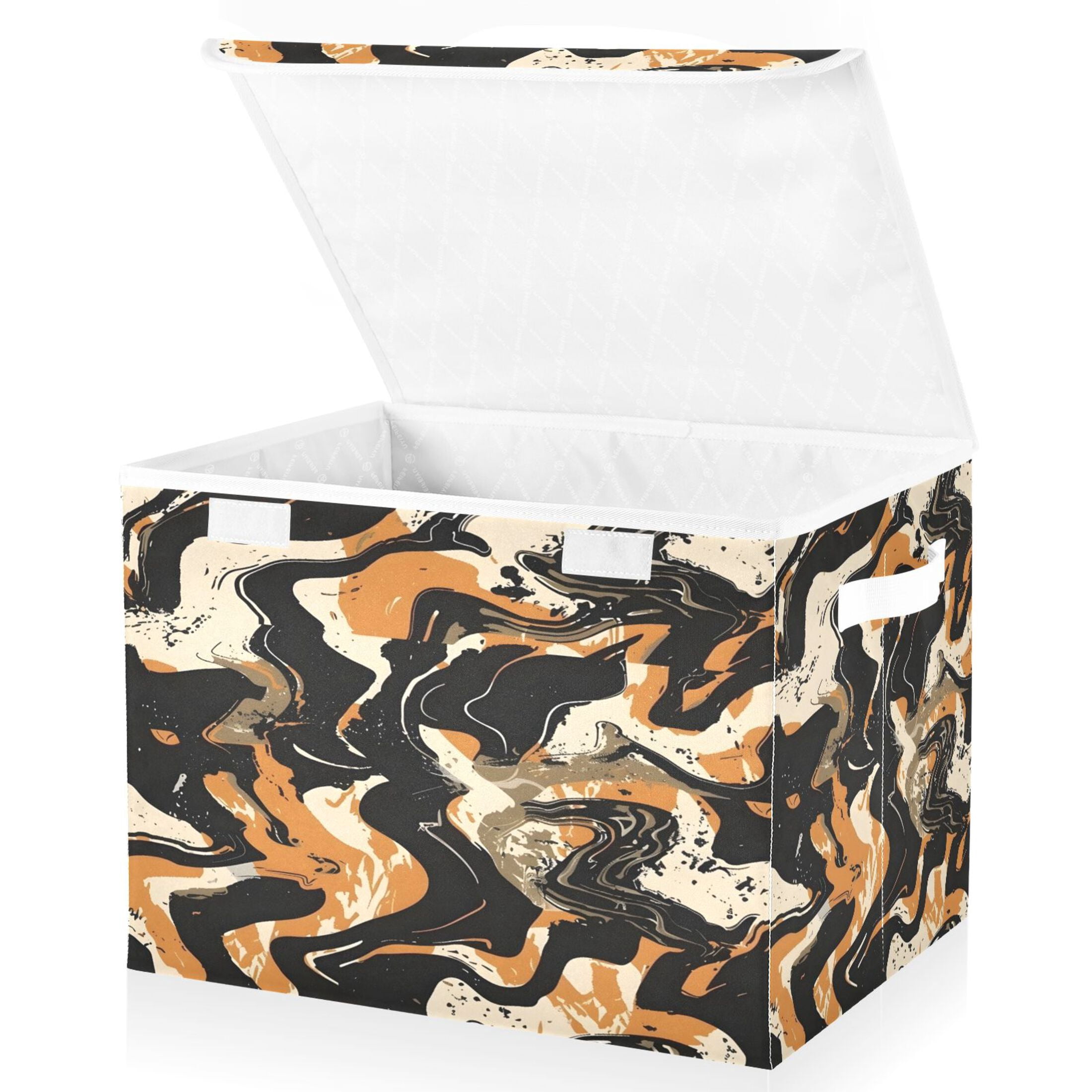 Ryvnso Hand Draw Abstract Graffiti Large Lidded Foldable Storage ...
