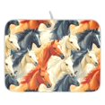 thumbnail image 1 of Ryvnso Horses Dish Drying Mat for Kitchen Countertop 16x18 Small Dish Pad Drainer Rack Dish Sink Mats, 1 of 7