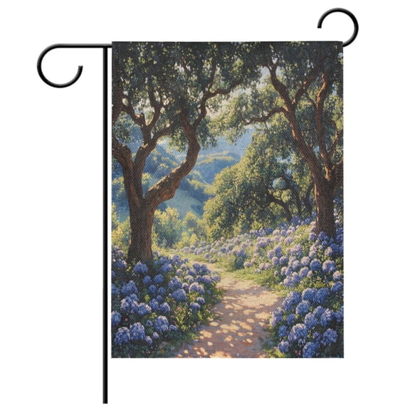 Ryvnso Hydrangea Flower View Pattern Garden Flag 12x18 Inch Double Sided Seasonal Yard Decoration