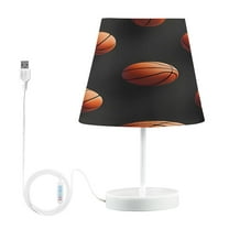 Ryvnso LED Bedside Table Lamp 3d Basketballs Bedroom Desk Lamps Nightstand Lampshade M